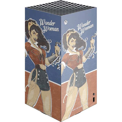 DC Comics Bombshells Wonder Woman Bombshell XBox Series X Digital Edition Console Skin